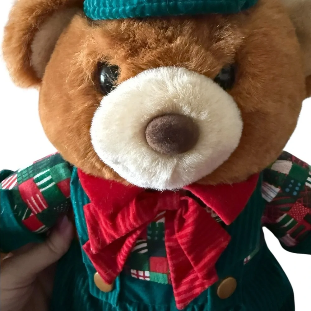 Vintage 1994 Teddy Bear Lane K-Mart Christmas Bear Plush 17”